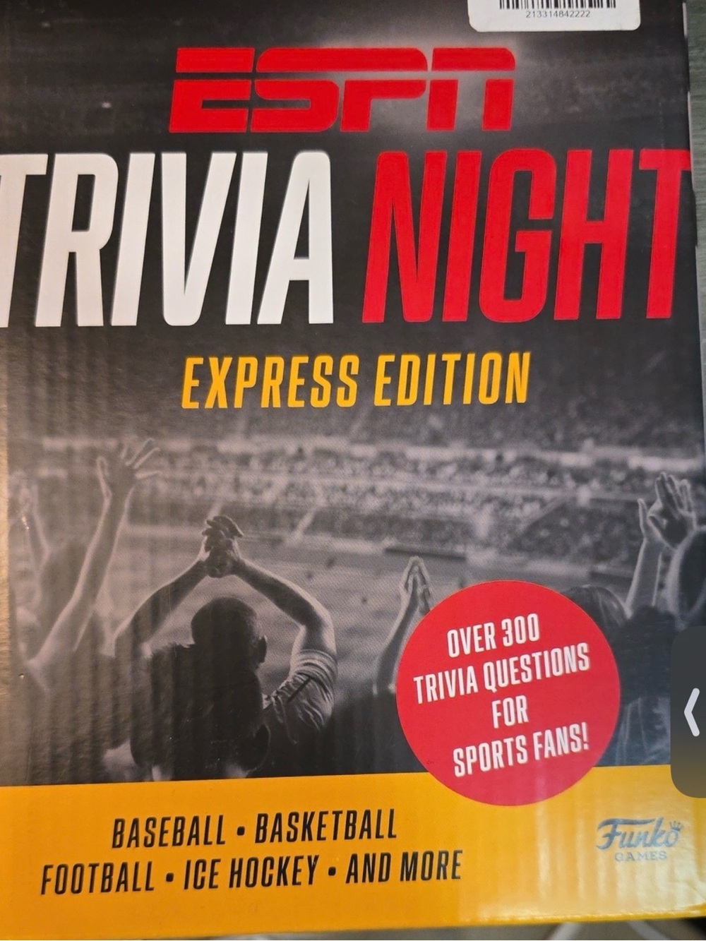ESPN Trivia Night Express Edition for 2 to 10 players New ages 10+
